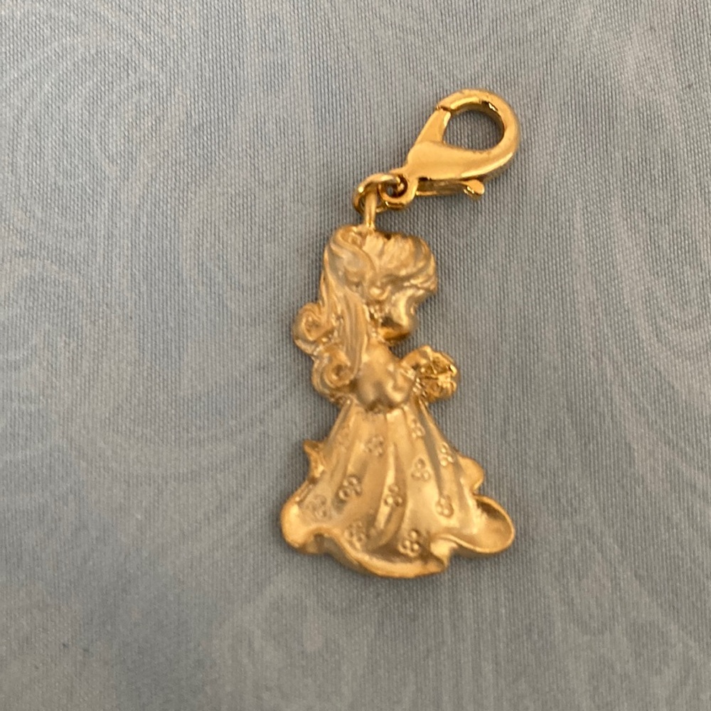 Precious moments gold tone charm